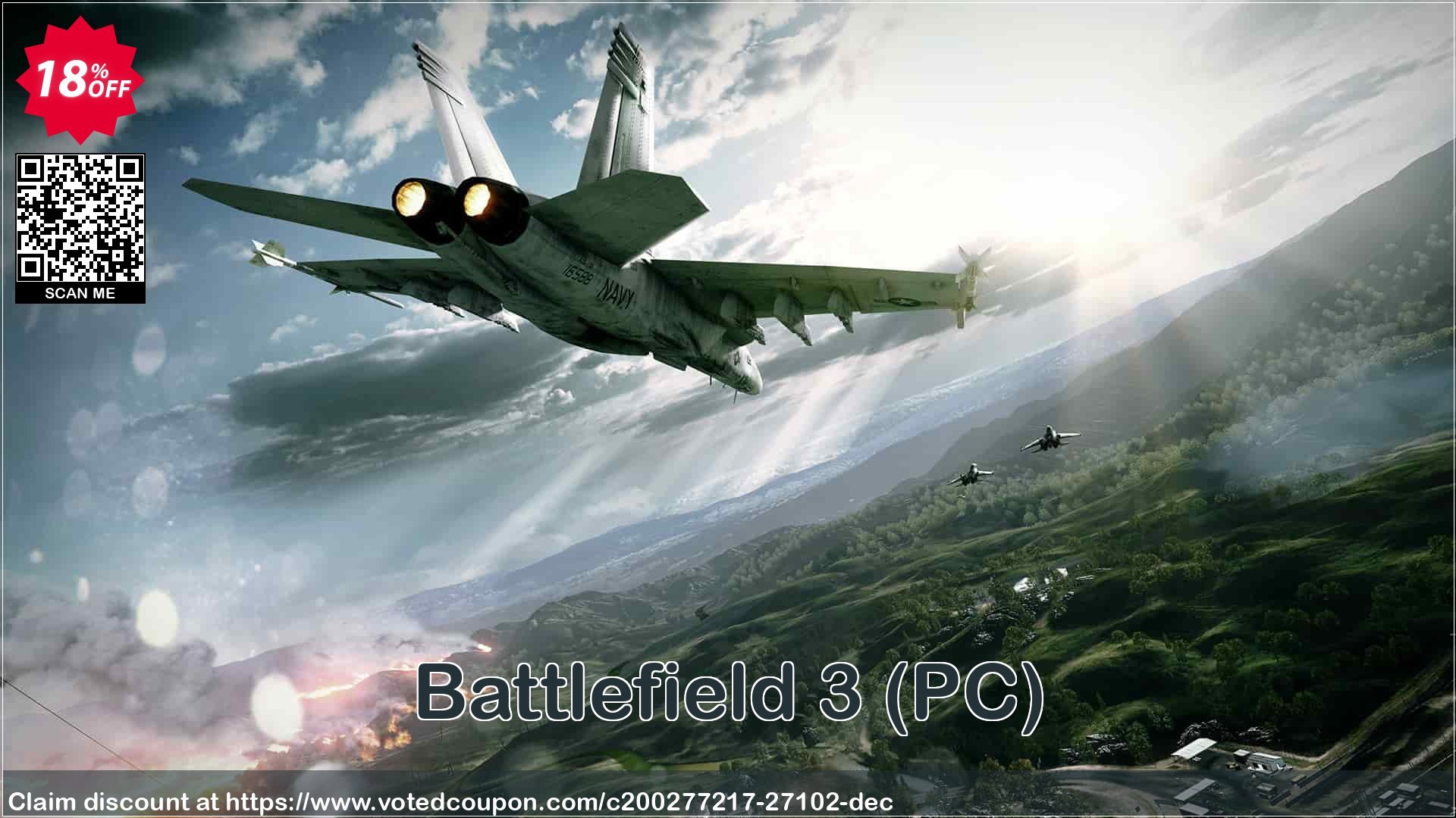 Battlefield 3, PC  Coupon, discount Battlefield 3 (PC) Deal. Promotion: Battlefield 3 (PC) Exclusive Easter Sale offer 
