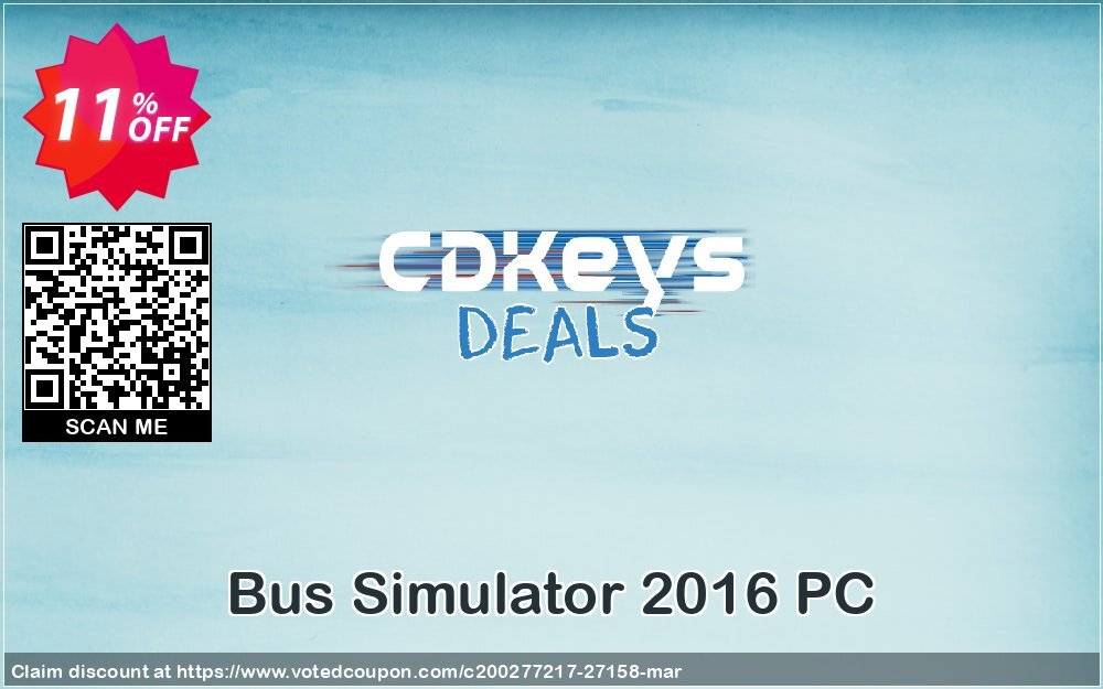 Bus Simulator 2016 PC Coupon, discount Bus Simulator 2016 PC Deal. Promotion: Bus Simulator 2016 PC Exclusive Easter Sale offer 