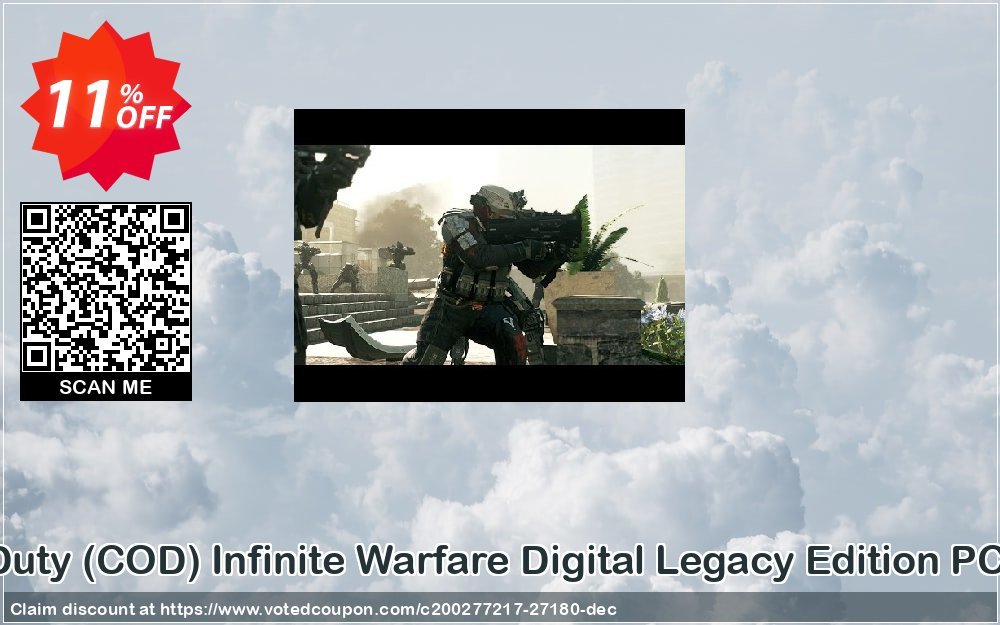 Call of Duty, COD Infinite Warfare Digital Legacy Edition PC, APAC  Coupon, discount Call of Duty (COD) Infinite Warfare Digital Legacy Edition PC (APAC) Deal. Promotion: Call of Duty (COD) Infinite Warfare Digital Legacy Edition PC (APAC) Exclusive Easter Sale offer 