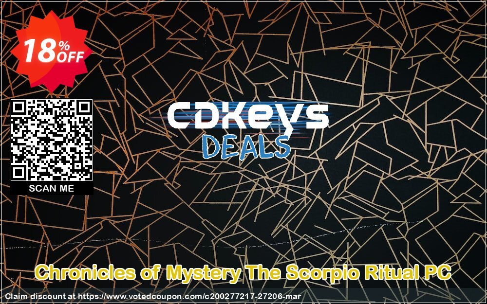 Chronicles of Mystery The Scorpio Ritual PC Coupon, discount Chronicles of Mystery The Scorpio Ritual PC Deal. Promotion: Chronicles of Mystery The Scorpio Ritual PC Exclusive Easter Sale offer 