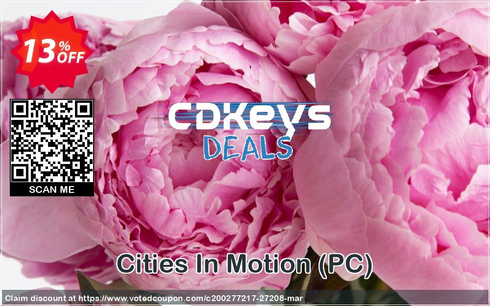 Cities In Motion, PC  Coupon, discount Cities In Motion (PC) Deal. Promotion: Cities In Motion (PC) Exclusive Easter Sale offer 