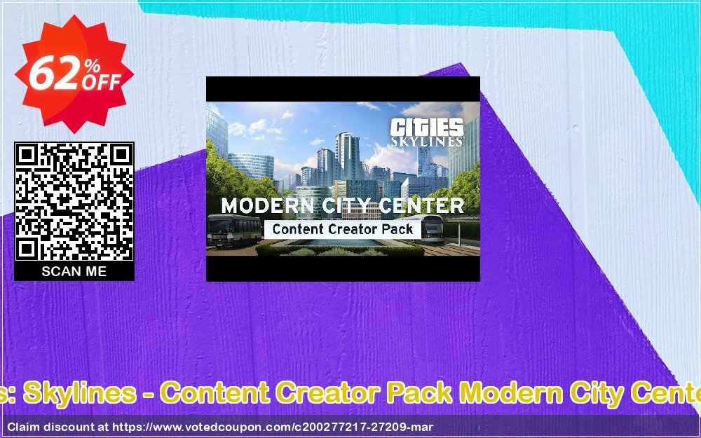 Cities: Skylines - Content Creator Pack Modern City Center PC Coupon Code Apr 2024, 62% OFF - VotedCoupon