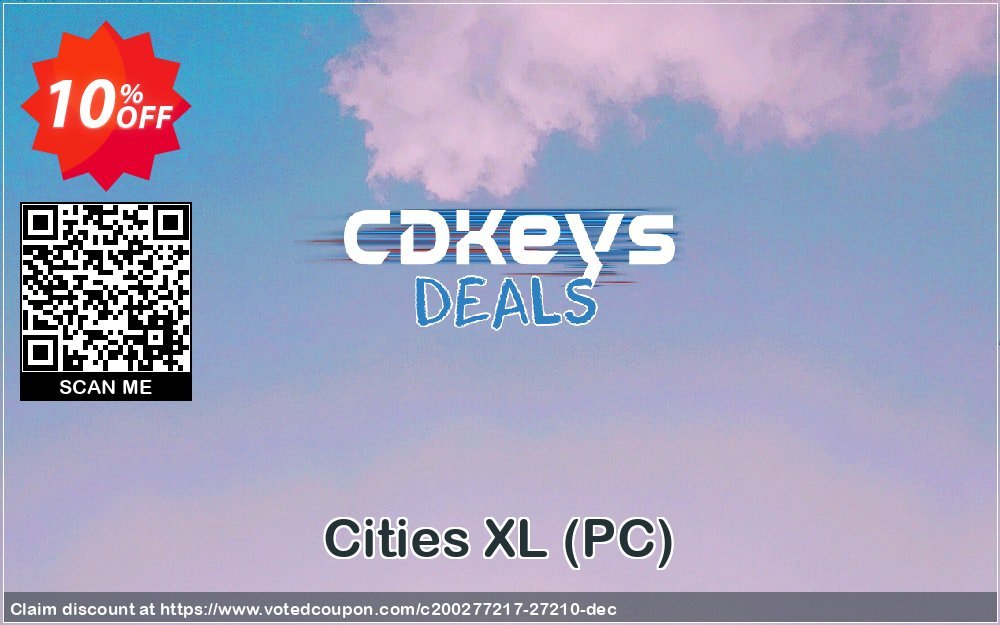 Cities XL, PC  Coupon, discount Cities XL (PC) Deal. Promotion: Cities XL (PC) Exclusive Easter Sale offer 