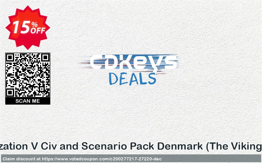 Civilization V Civ and Scenario Pack Denmark, The Vikings PC Coupon Code Apr 2024, 15% OFF - VotedCoupon