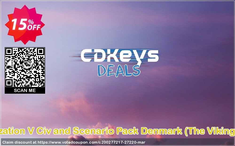 Civilization V Civ and Scenario Pack Denmark, The Vikings PC Coupon, discount Civilization V Civ and Scenario Pack Denmark (The Vikings) PC Deal. Promotion: Civilization V Civ and Scenario Pack Denmark (The Vikings) PC Exclusive Easter Sale offer 