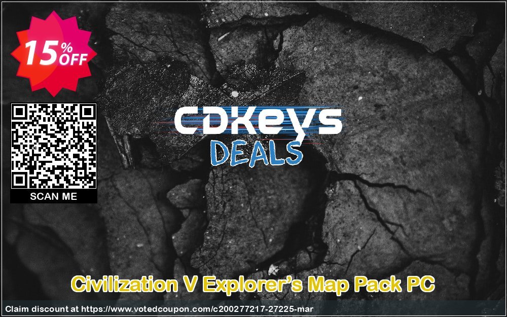 Civilization V Explorer’s Map Pack PC Coupon, discount Civilization V Explorer’s Map Pack PC Deal. Promotion: Civilization V Explorer’s Map Pack PC Exclusive Easter Sale offer 