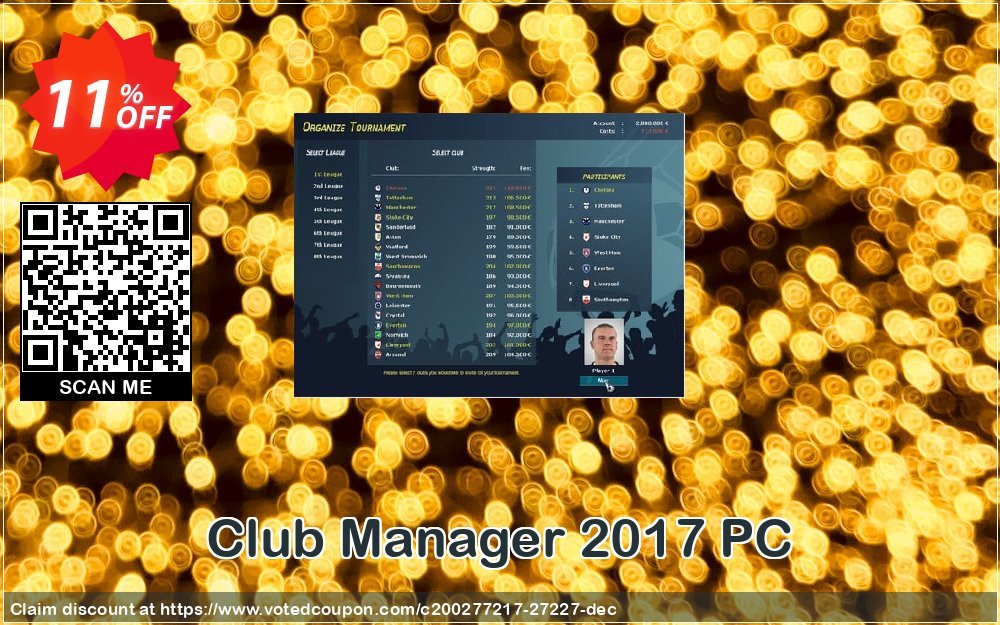 Club Manager 2017 PC Coupon Code May 2024, 11% OFF - VotedCoupon