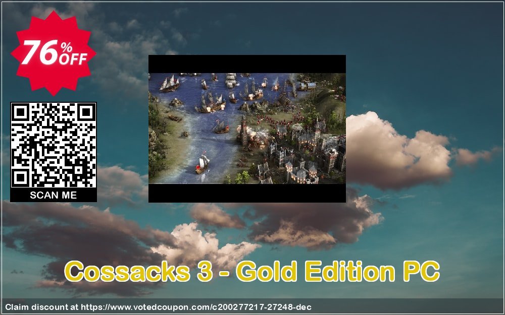 Cossacks 3 - Gold Edition PC Coupon, discount Cossacks 3 - Gold Edition PC Deal. Promotion: Cossacks 3 - Gold Edition PC Exclusive Easter Sale offer 