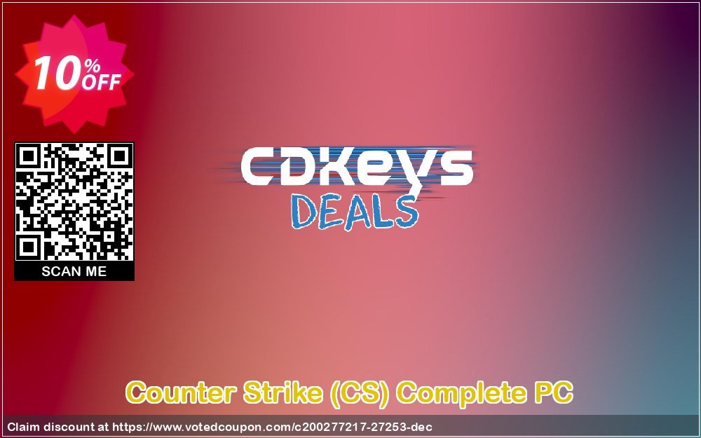 Counter Strike, CS Complete PC Coupon, discount Counter Strike (CS) Complete PC Deal. Promotion: Counter Strike (CS) Complete PC Exclusive Easter Sale offer 