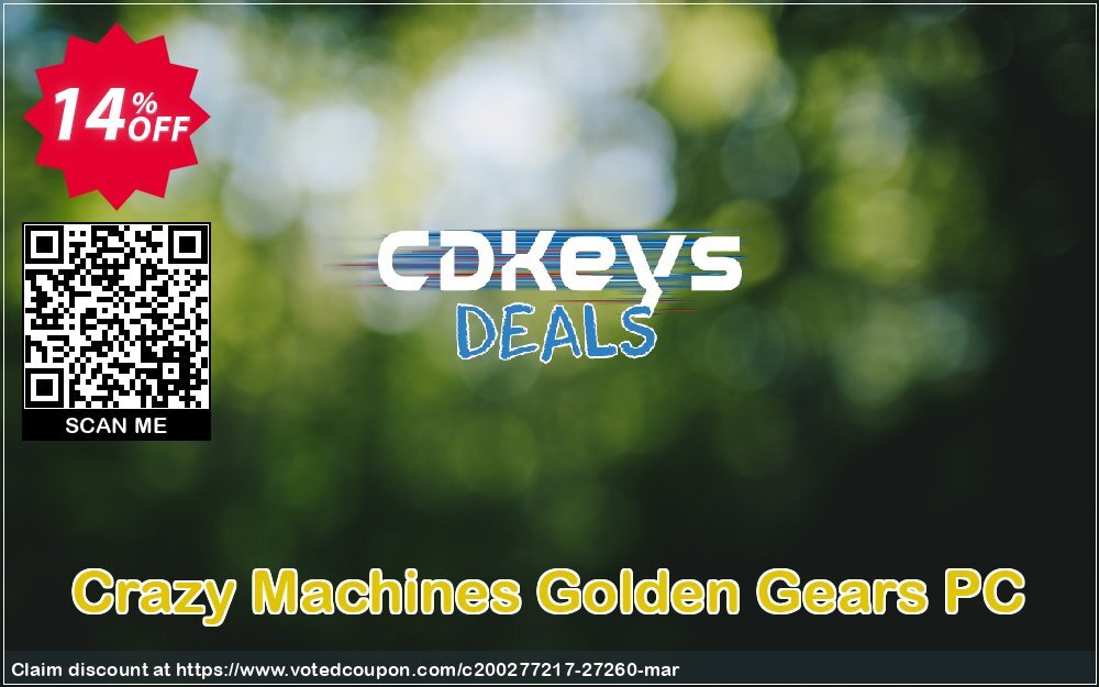 Crazy MAChines Golden Gears PC Coupon, discount Crazy Machines Golden Gears PC Deal. Promotion: Crazy Machines Golden Gears PC Exclusive Easter Sale offer 