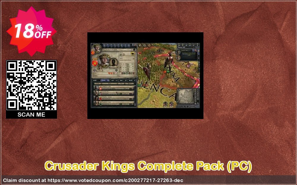 Crusader Kings Complete Pack, PC  Coupon, discount Crusader Kings Complete Pack (PC) Deal. Promotion: Crusader Kings Complete Pack (PC) Exclusive Easter Sale offer 