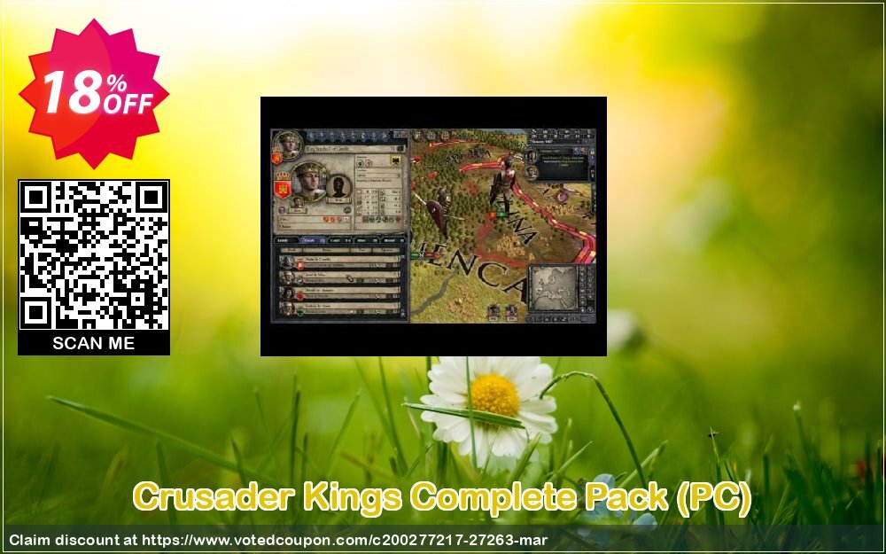 Crusader Kings Complete Pack, PC  Coupon, discount Crusader Kings Complete Pack (PC) Deal. Promotion: Crusader Kings Complete Pack (PC) Exclusive Easter Sale offer 