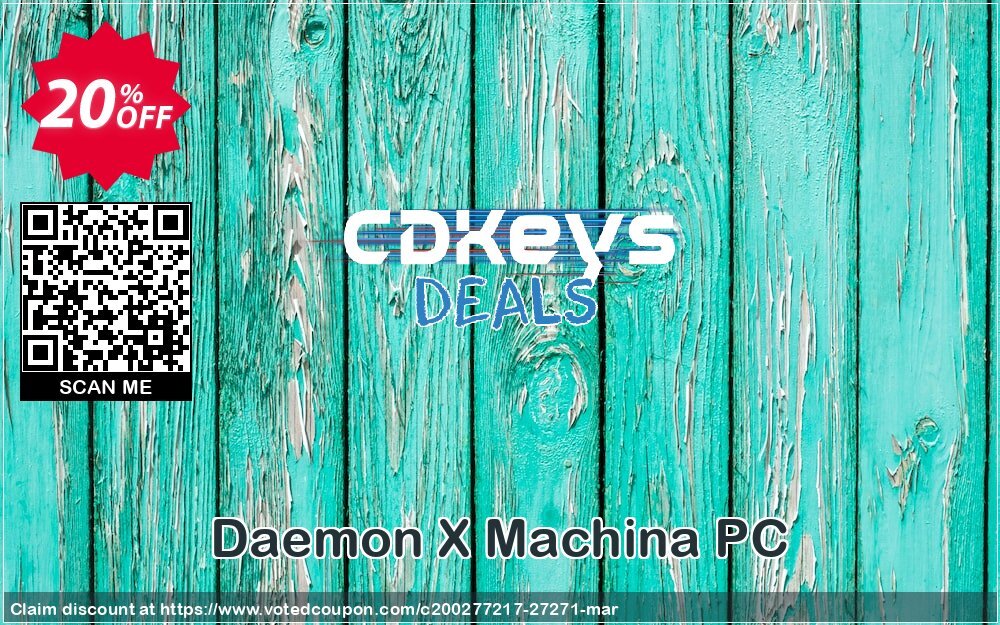 Daemon X MAChina PC Coupon, discount Daemon X Machina PC Deal. Promotion: Daemon X Machina PC Exclusive Easter Sale offer 