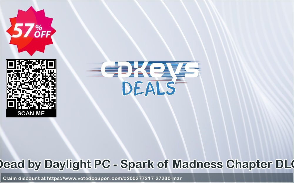 Dead by Daylight PC - Spark of Madness Chapter DLC Coupon, discount Dead by Daylight PC - Spark of Madness Chapter DLC Deal. Promotion: Dead by Daylight PC - Spark of Madness Chapter DLC Exclusive Easter Sale offer 