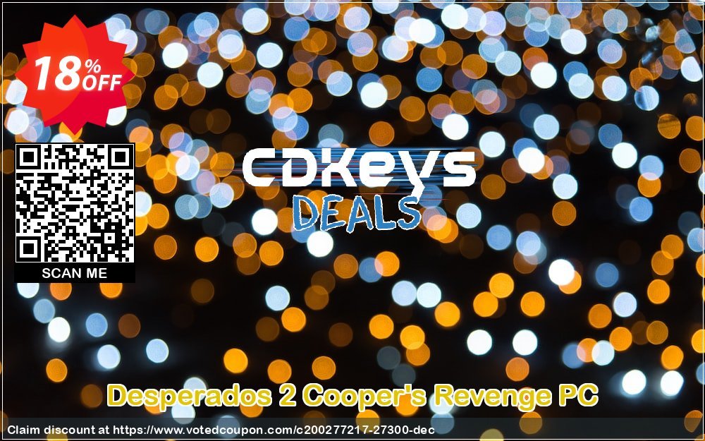 Desperados 2 Cooper's Revenge PC Coupon, discount Desperados 2 Cooper's Revenge PC Deal. Promotion: Desperados 2 Cooper's Revenge PC Exclusive Easter Sale offer 