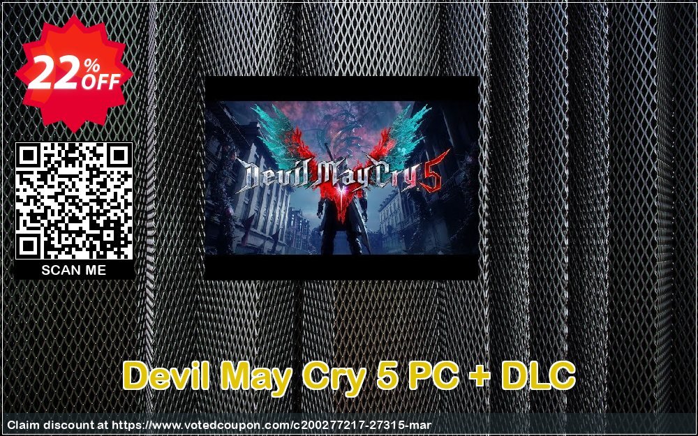 Devil May Cry 5 PC + DLC Coupon, discount Devil May Cry 5 PC + DLC Deal. Promotion: Devil May Cry 5 PC + DLC Exclusive Easter Sale offer 