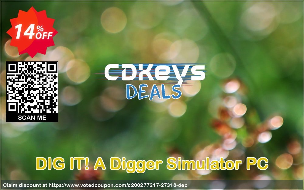 DIG IT! A Digger Simulator PC Coupon, discount DIG IT! A Digger Simulator PC Deal. Promotion: DIG IT! A Digger Simulator PC Exclusive Easter Sale offer 