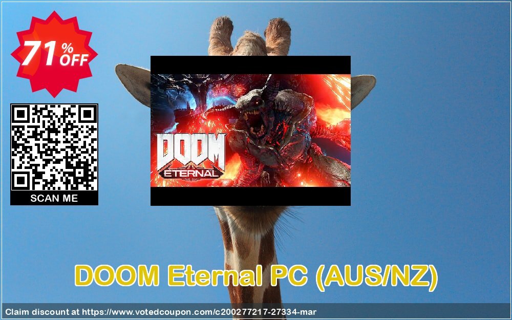 DOOM Eternal PC, AUS/NZ  Coupon, discount DOOM Eternal PC (AUS/NZ) Deal. Promotion: DOOM Eternal PC (AUS/NZ) Exclusive Easter Sale offer 