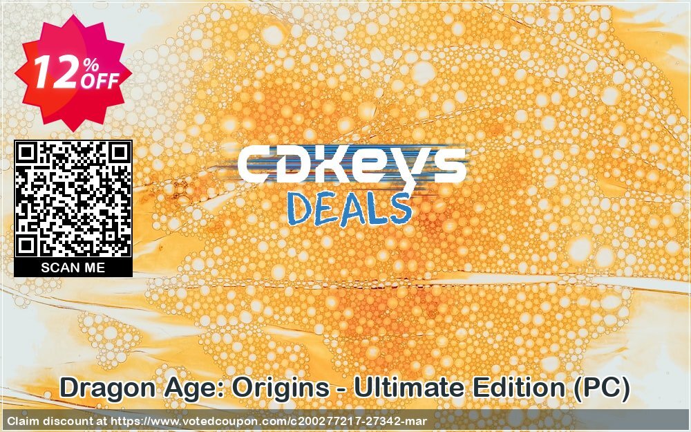 Dragon Age: Origins - Ultimate Edition, PC  Coupon, discount Dragon Age: Origins - Ultimate Edition (PC) Deal. Promotion: Dragon Age: Origins - Ultimate Edition (PC) Exclusive Easter Sale offer 