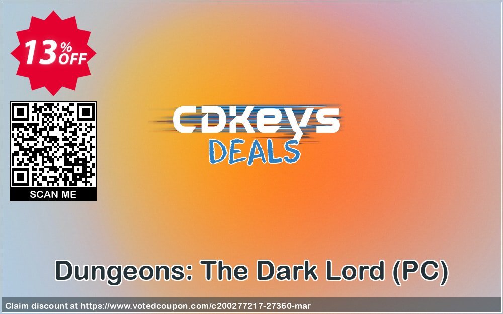 Dungeons: The Dark Lord, PC  Coupon, discount Dungeons: The Dark Lord (PC) Deal. Promotion: Dungeons: The Dark Lord (PC) Exclusive Easter Sale offer 