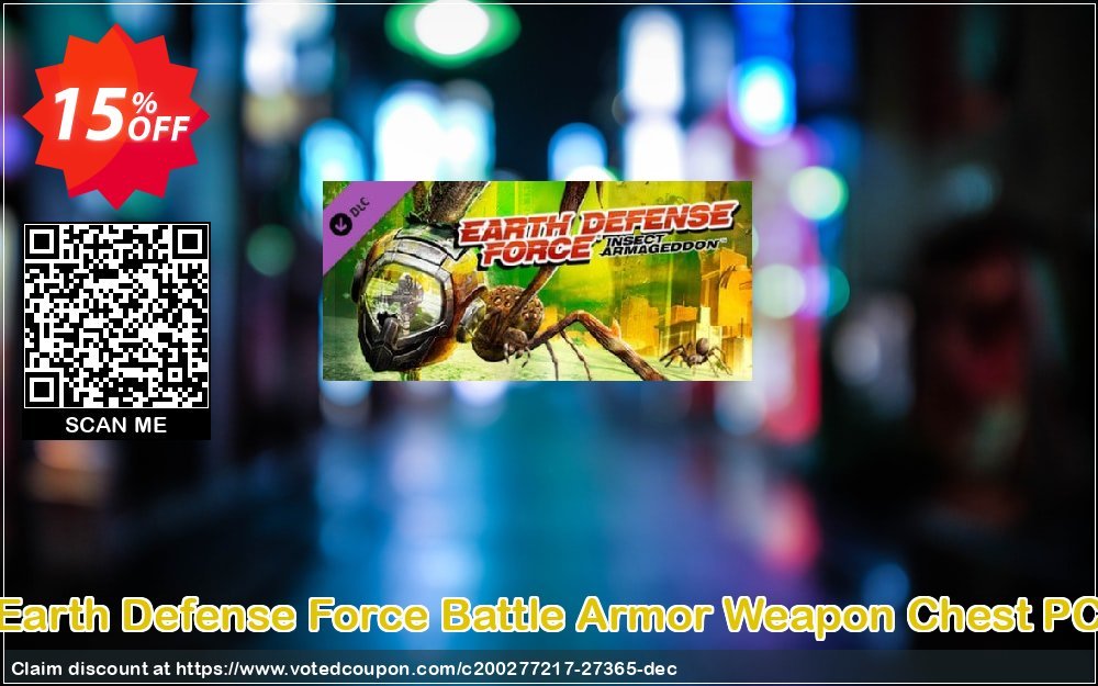 Earth Defense Force Battle Armor Weapon Chest PC Coupon Code May 2024, 15% OFF - VotedCoupon