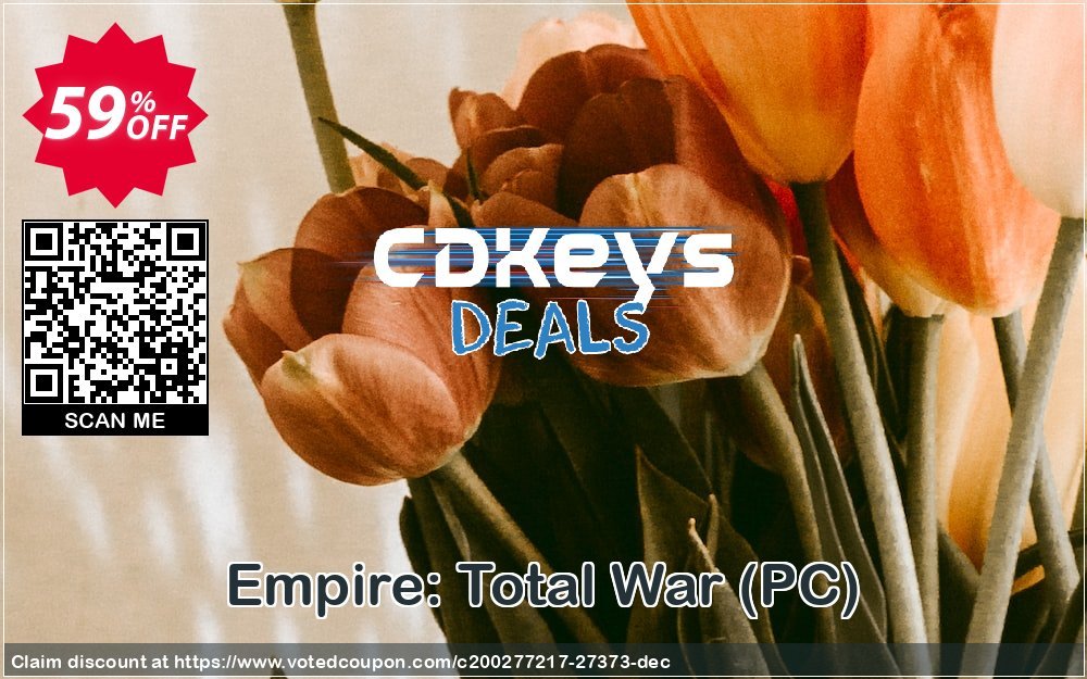 Empire: Total War, PC  Coupon, discount Empire: Total War (PC) Deal. Promotion: Empire: Total War (PC) Exclusive Easter Sale offer 