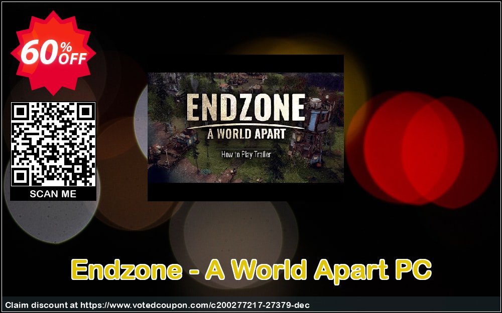 Endzone - A World Apart PC Coupon, discount Endzone - A World Apart PC Deal. Promotion: Endzone - A World Apart PC Exclusive Easter Sale offer 
