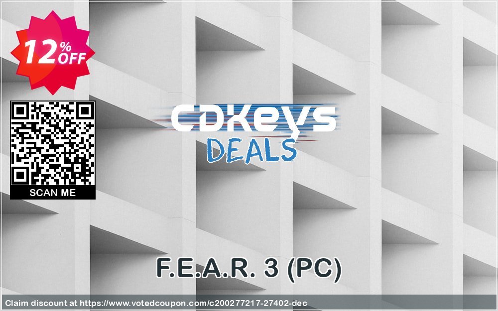 F.E.A.R. 3, PC  Coupon Code May 2024, 12% OFF - VotedCoupon