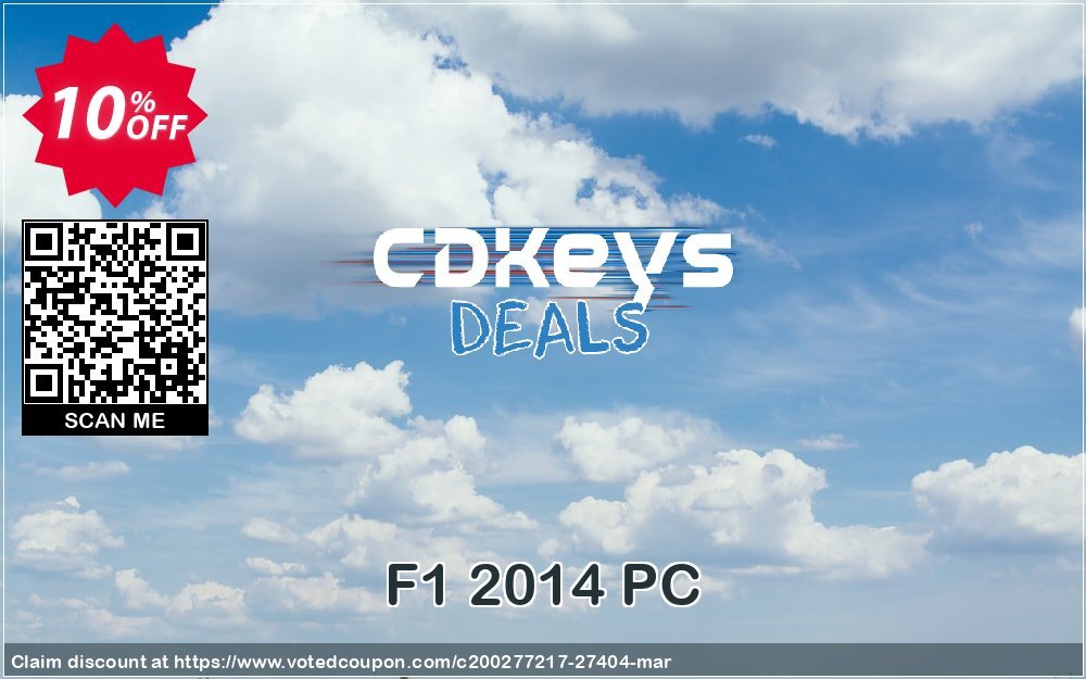 F1 2014 PC Coupon, discount F1 2014 PC Deal. Promotion: F1 2014 PC Exclusive Easter Sale offer 