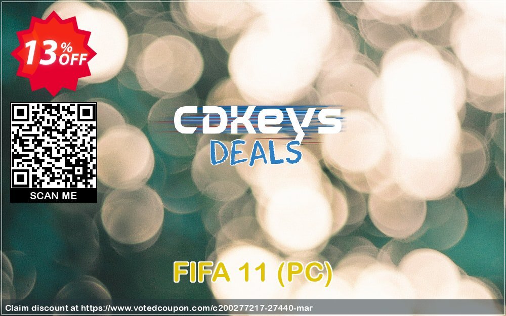 FIFA 11, PC  Coupon, discount FIFA 11 (PC) Deal. Promotion: FIFA 11 (PC) Exclusive Easter Sale offer 