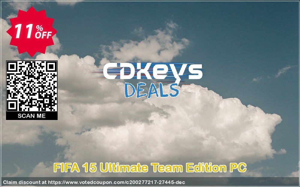 FIFA 15 Ultimate Team Edition PC Coupon, discount FIFA 15 Ultimate Team Edition PC Deal. Promotion: FIFA 15 Ultimate Team Edition PC Exclusive Easter Sale offer 