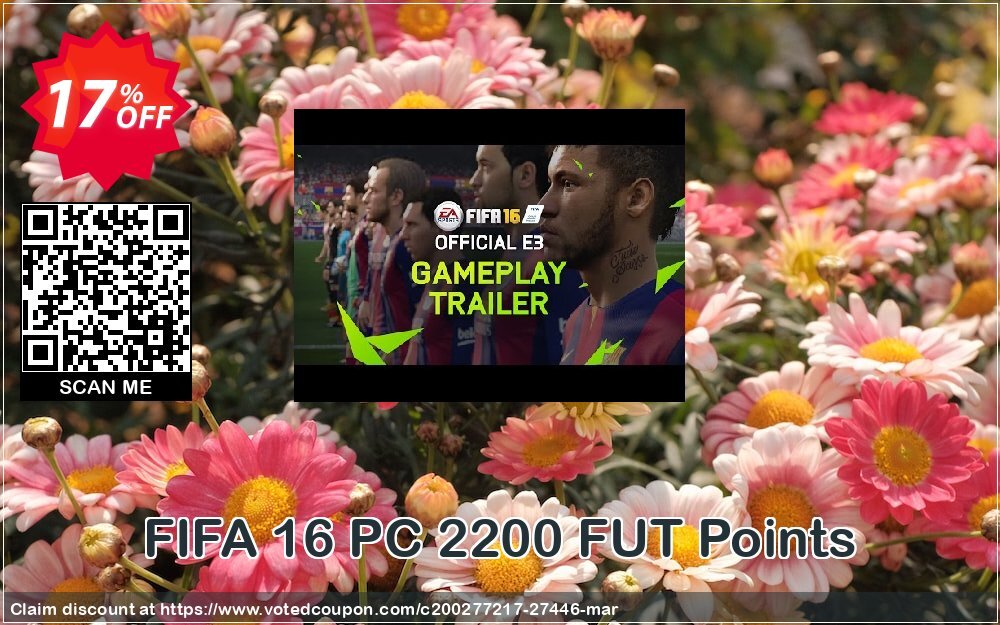 FIFA 16 PC 2200 FUT Points Coupon Code May 2024, 17% OFF - VotedCoupon