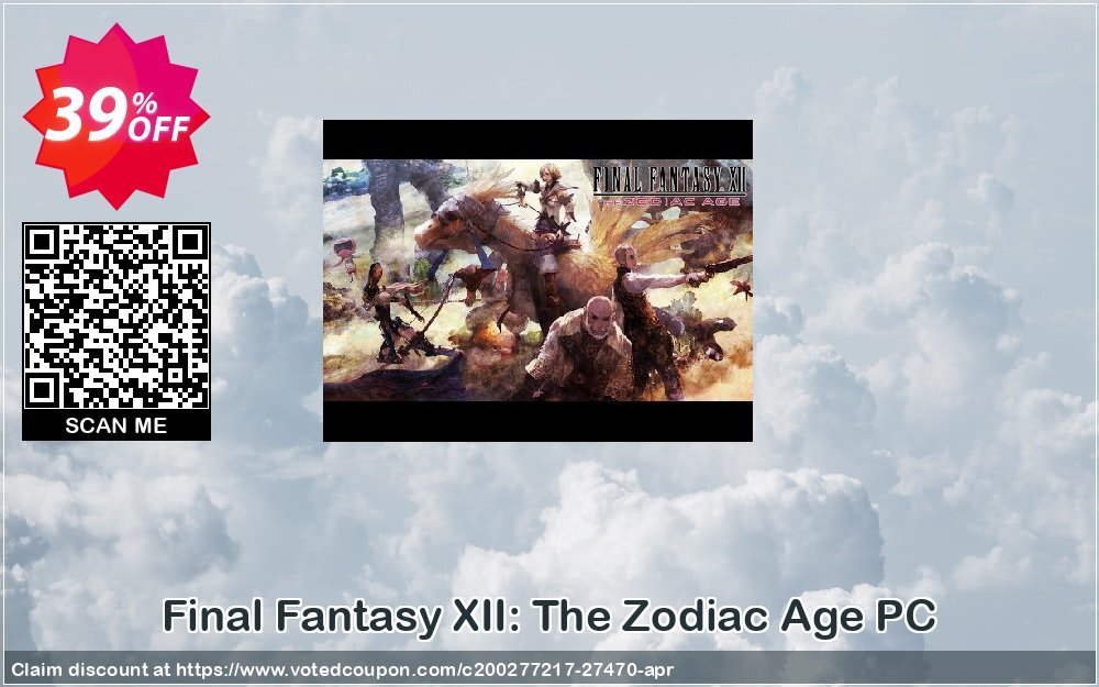 Final Fantasy XII: The Zodiac Age PC Coupon, discount Final Fantasy XII: The Zodiac Age PC Deal. Promotion: Final Fantasy XII: The Zodiac Age PC Exclusive Easter Sale offer 