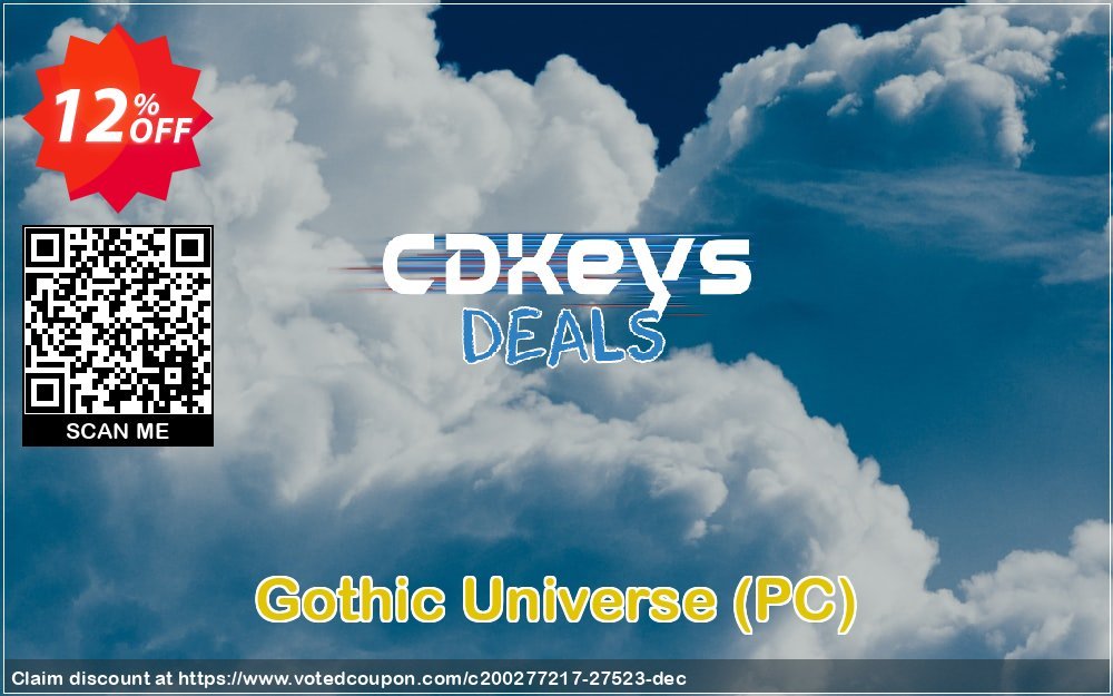 Gothic Universe, PC  Coupon, discount Gothic Universe (PC) Deal. Promotion: Gothic Universe (PC) Exclusive Easter Sale offer 