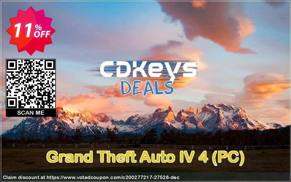 Grand Theft Auto IV 4, PC  Coupon, discount Grand Theft Auto IV 4 (PC) Deal. Promotion: Grand Theft Auto IV 4 (PC) Exclusive Easter Sale offer 
