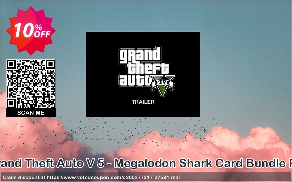 Grand Theft Auto V 5 - Megalodon Shark Card Bundle PC Coupon Code Apr 2024, 10% OFF - VotedCoupon