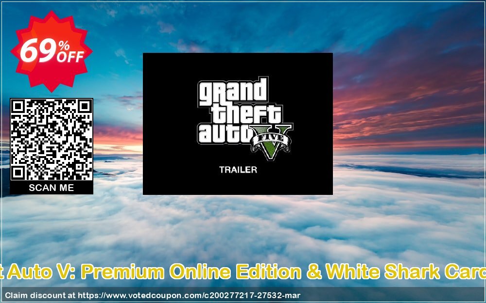 Grand Theft Auto V: Premium Online Edition & White Shark Card Bundle PC Coupon Code Apr 2024, 69% OFF - VotedCoupon