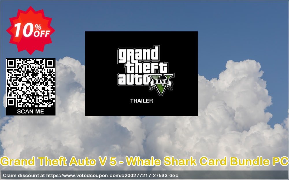 Grand Theft Auto V 5 - Whale Shark Card Bundle PC Coupon, discount Grand Theft Auto V 5 - Whale Shark Card Bundle PC Deal. Promotion: Grand Theft Auto V 5 - Whale Shark Card Bundle PC Exclusive Easter Sale offer 