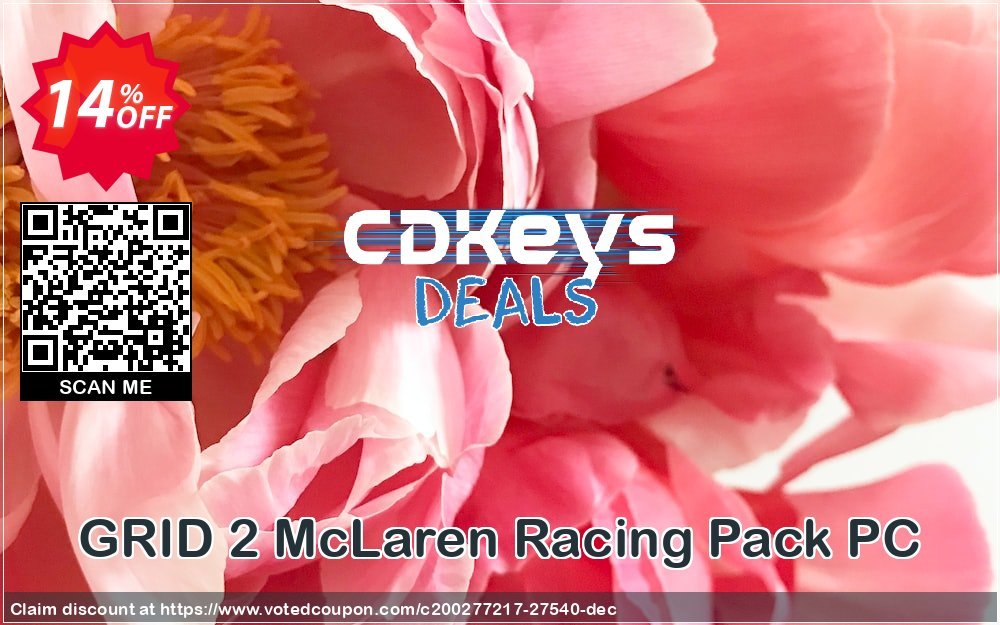 GRID 2 McLaren Racing Pack PC Coupon, discount GRID 2 McLaren Racing Pack PC Deal. Promotion: GRID 2 McLaren Racing Pack PC Exclusive Easter Sale offer 