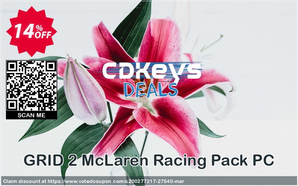 GRID 2 McLaren Racing Pack PC Coupon, discount GRID 2 McLaren Racing Pack PC Deal. Promotion: GRID 2 McLaren Racing Pack PC Exclusive Easter Sale offer 