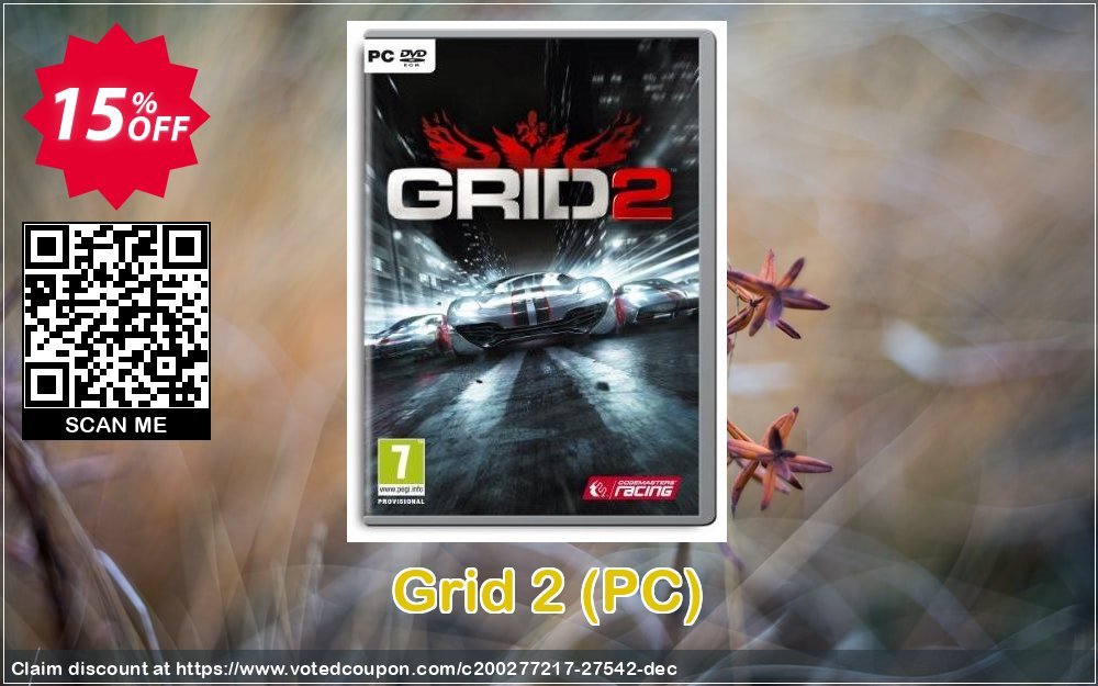 Grid 2, PC  Coupon, discount Grid 2 (PC) Deal. Promotion: Grid 2 (PC) Exclusive Easter Sale offer 