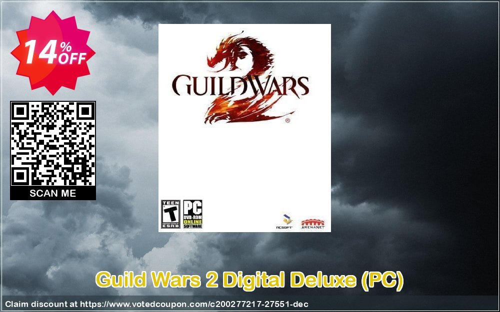 Guild Wars 2 Digital Deluxe, PC  Coupon, discount Guild Wars 2 Digital Deluxe (PC) Deal. Promotion: Guild Wars 2 Digital Deluxe (PC) Exclusive Easter Sale offer 