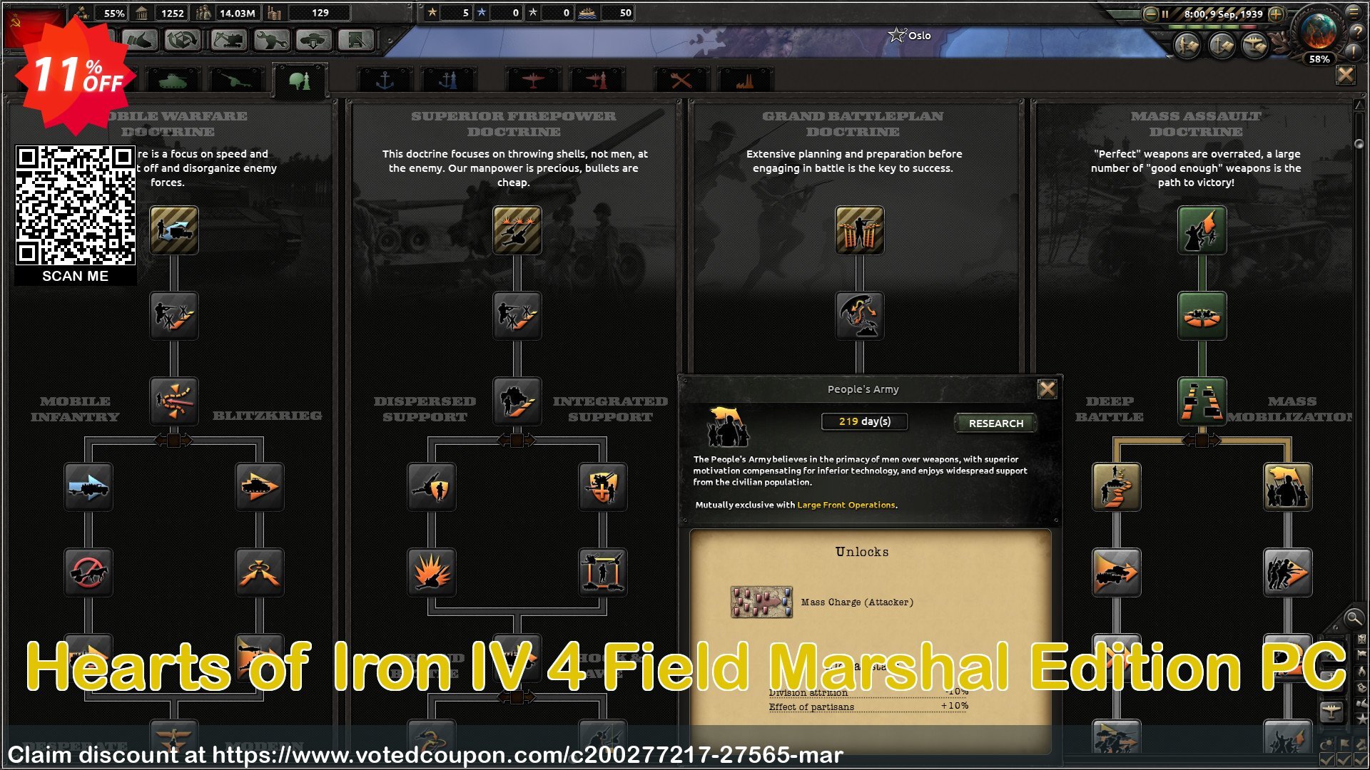 Hearts of Iron IV 4 Field Marshal Edition PC Coupon, discount Hearts of Iron IV 4 Field Marshal Edition PC Deal. Promotion: Hearts of Iron IV 4 Field Marshal Edition PC Exclusive Easter Sale offer 