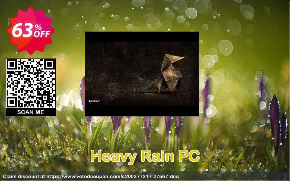 Heavy Rain PC Coupon, discount Heavy Rain PC Deal. Promotion: Heavy Rain PC Exclusive Easter Sale offer 