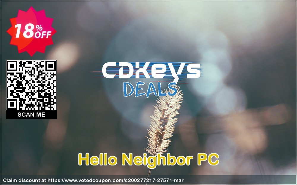 Hello Neighbor PC Coupon, discount Hello Neighbor PC Deal. Promotion: Hello Neighbor PC Exclusive Easter Sale offer 