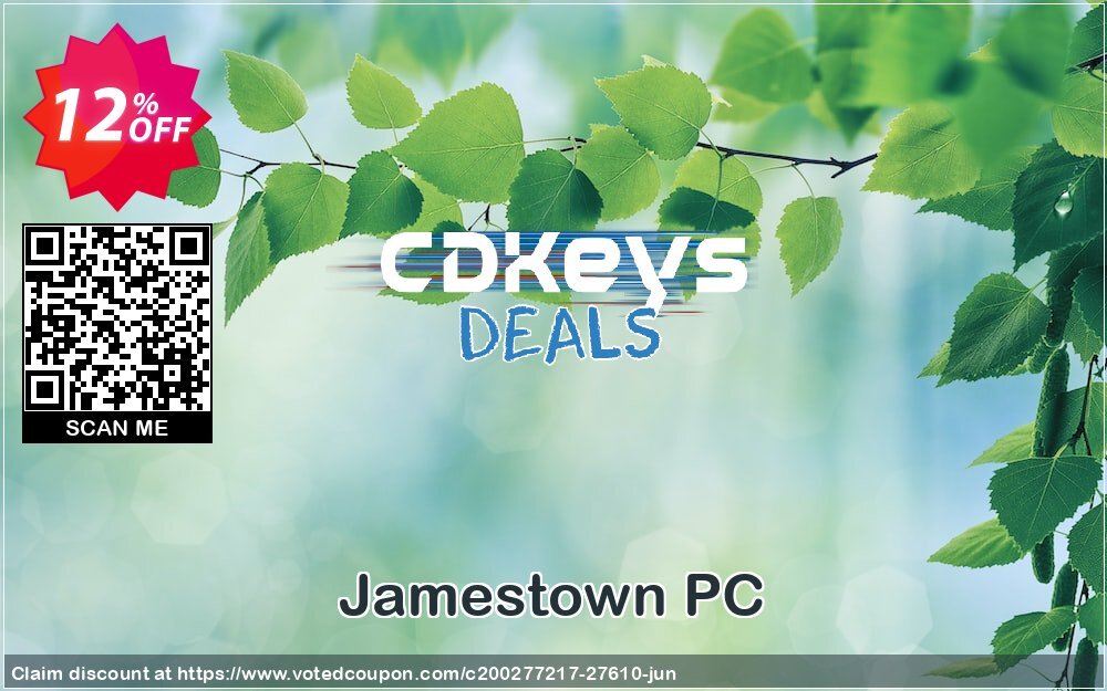 Jamestown PC Coupon, discount Jamestown PC Deal. Promotion: Jamestown PC Exclusive Easter Sale offer 