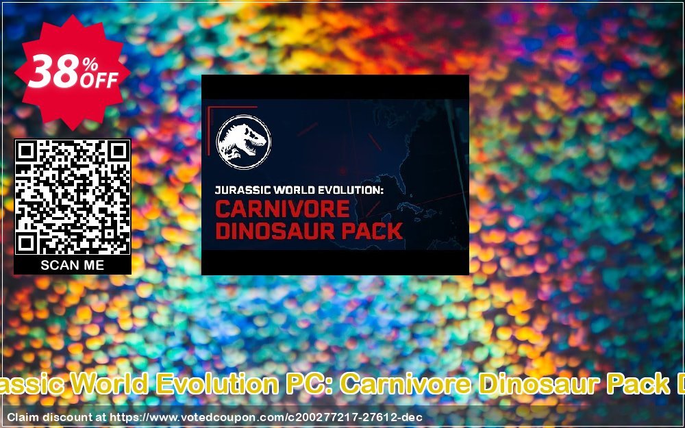 Jurassic World Evolution PC: Carnivore Dinosaur Pack DLC Coupon, discount Jurassic World Evolution PC: Carnivore Dinosaur Pack DLC Deal. Promotion: Jurassic World Evolution PC: Carnivore Dinosaur Pack DLC Exclusive Easter Sale offer 