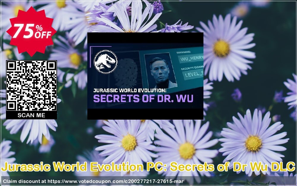 Jurassic World Evolution PC: Secrets of Dr Wu DLC Coupon, discount Jurassic World Evolution PC: Secrets of Dr Wu DLC Deal. Promotion: Jurassic World Evolution PC: Secrets of Dr Wu DLC Exclusive Easter Sale offer 