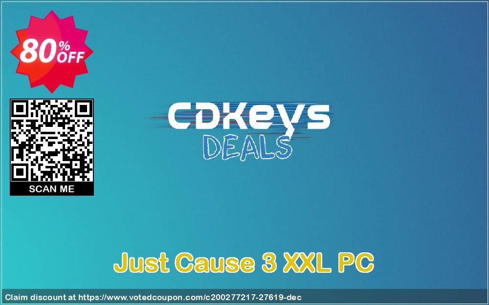Just Cause 3 XXL PC Coupon, discount Just Cause 3 XXL PC Deal. Promotion: Just Cause 3 XXL PC Exclusive Easter Sale offer 