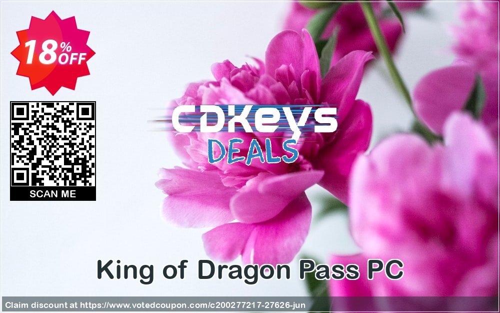 King of Dragon Pass PC Coupon, discount King of Dragon Pass PC Deal. Promotion: King of Dragon Pass PC Exclusive Easter Sale offer 